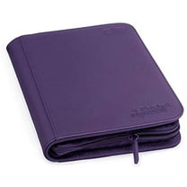 Ultimate Guard XenoSkin 4 Pocket Zipfolio 8 Pocket Card Storage Binder Portfolio Purple
