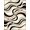 Black Ivory Beige, Pattern 1, variant on Design&I 8'x10' Washable Area Rug Abstract Geometric Fluid Motion Contemporary Inspired Lightweight for Living Room, Family Extra Large Skid-Resistant Low Profile