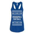 thumbnail image 2 of Wild Bobby City of Indianapolis IND American Football Fantasy Fan Sports Women Racerback Tank Top, Royal, X-Large, 2 of 6