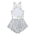 thumbnail image 4 of Alvivi Girls Jazz Modern Tap Dancewear Sleeveless Sequined Ballet Dance Leotard Dress 6-16, 4 of 7