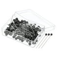 thumbnail image 1 of Uxcell Alfileres de Coser, Alfiler Recto de 1.5 Pulgadas con Cabeza de Perla Plástica, Negra, 100 Paquete, 1 of 6
