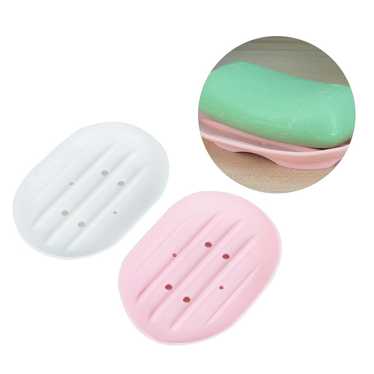 Cheer Collection Soap and Sponge Holder - Silicone Non-Slip