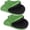 Green, variant on 1 Pair Short Oven Mitts - Silicone Kitchen Oven Gloves High Heat Resistant 500℉, Mini Oven Mits with Non-Slip Grip Surfaces and Hanging Loop for BBQ, Baking, Cooking and Grilling