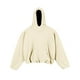 thumbnail image 1 of Sudadera con capucha para hombre, lisa, de manga larga, polar, de ancho corto, doble capa, estilo urbano occidental, sudadera con capucha, blusa de poliéster para hombre, 1 of 8