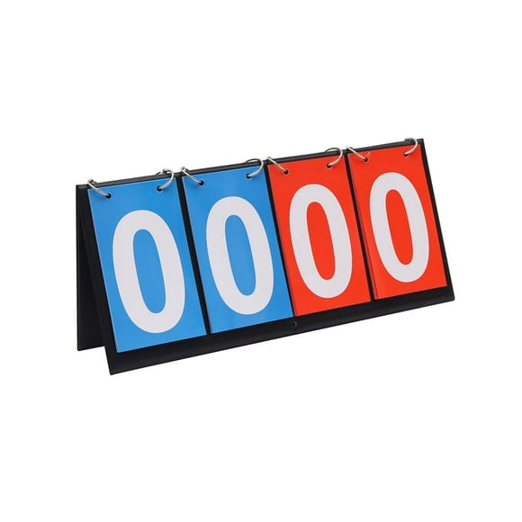 Table Scoreboard Scorekeeper Score Counter Desktop Score Board for Baseball Outdoor Sports Team Games Pingpong Ball Volleyball Blue Red