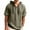 Army Green, variant on Yiaimeir ‌Men's Hooded Hemp T-shirt Thin Loose Fit Summer Casual Short Sleeve‌