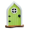 thumbnail image 1 of Diconna Miniature Fairy Gnome Door Wooden Tree Decoration for Garden Yard, 1 of 8