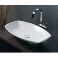 thumbnail image 2 of Ws Bath Collections LVR 210 Ceramica 23-3/5" Ceramic Vessel Bathroom Sink - White, 2 of 2