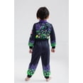 thumbnail image 4 of Overall Monster Jam Grave Digger para niños pequeños, 3T, negro/morado, 4 of 6