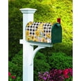 thumbnail image 4 of Sunflower Gnome Magnetic Mailbox Cover - Cute Farm Sunflower Bees Flowers Vintage Black Plaid Mailbox Covers Standard Size 21x18inch Polyester Mailbox Wraps Cover For Home Garden Outdoor Decoration, 4 of 6