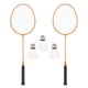 thumbnail image 3 of 2 raquetas de bádminton, volante de bádminton, raquetas de bádminton para 2 jugadores con 3 Amarillo, 3 of 8