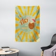 thumbnail image 1 of Tiki Bar Tapestry, Vintage Design Exotic Cocktail Aged Look Aloha Fun Party Print, Wall Hanging for Bedroom Living Room Dorm Decor, 40W X 60L Inches, Orange Almond Green Brown, by Ambesonne, 1 of 2