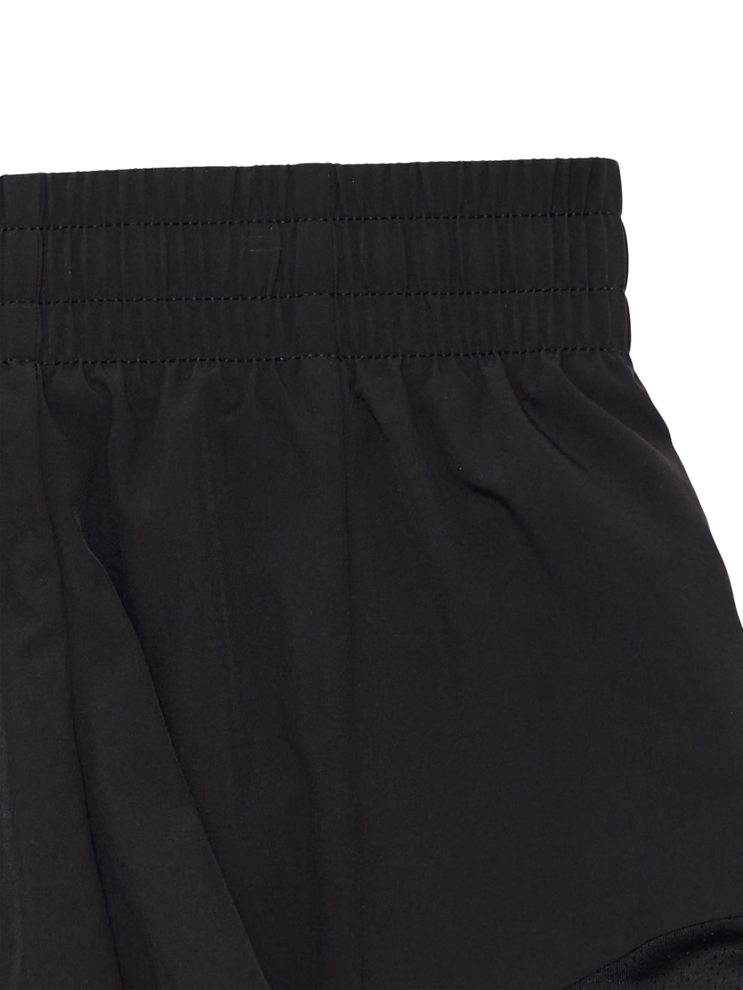 Athletic Works Girls Active Running Shorts, 2-Pack, Sizes 4-18 & Plus
