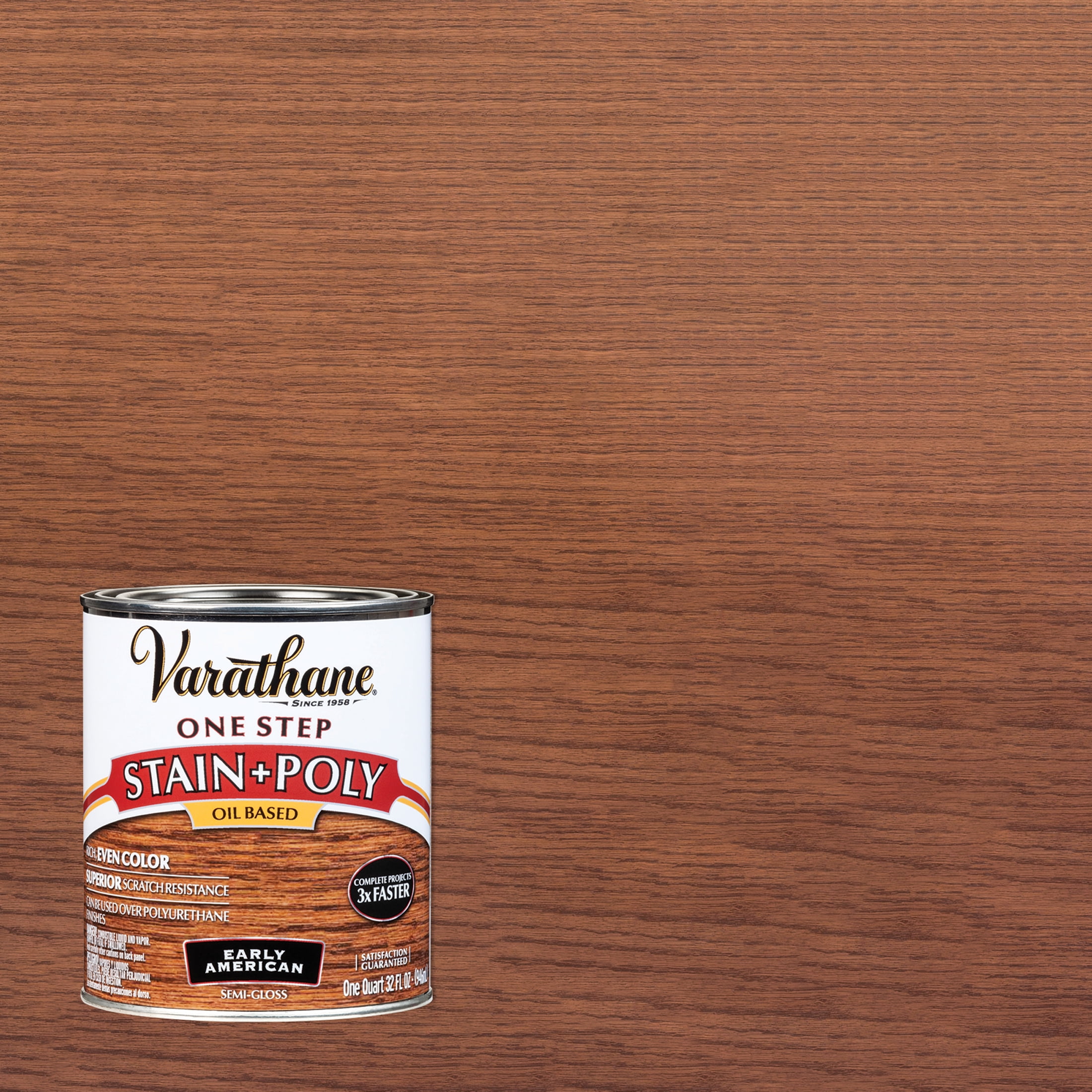 Early American, Varathane Stain + Polyurethane OilBased, SemiGloss