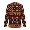 thumbnail image 4 of Puntoco Mujeres Otoño e Invierno Casual Folk-Personalizado Impreso Cuello Redondo Manga Larga Jersey Blusa Sudadera tops Puntoco Puntoco-980, 4 of 4