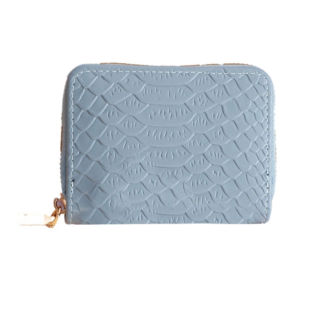 Cartera de mujer de gran capacidad de cuero PU para mujer, tarjetero triple, bolso de viaje