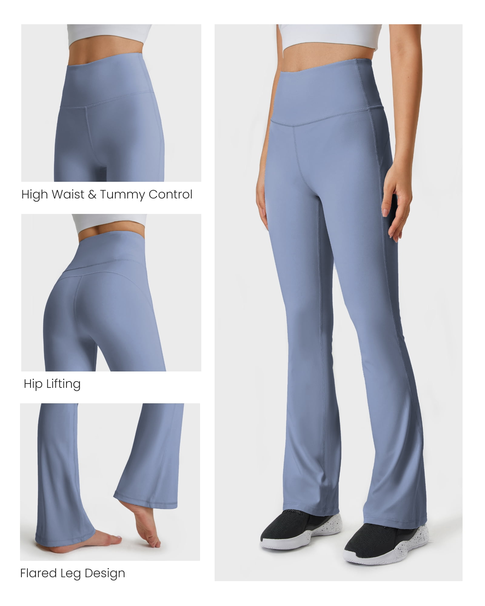 FITOP Flare Yoga Pants for Women Buttery Soft High Waist Bootcut Pants Workout Leggings