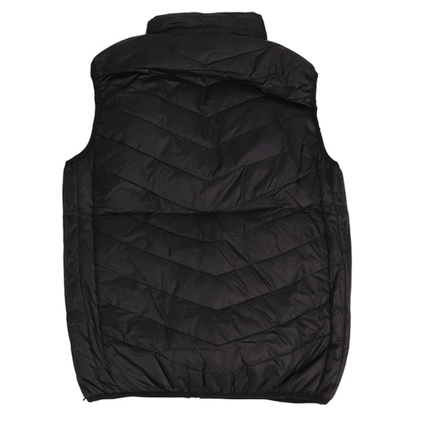 Chaleco Calefactable Para Hombre, Chaleco Calefactor Eléctrico Con Calefacción Infrarroja Lavable Negro De 9 Zonas Para Acampar