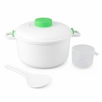 Dependable Industries Microwave Steamer for Vegetables Meats Poultry Fish Rice Cooker No Oil Needed! Healthy Way to Cook