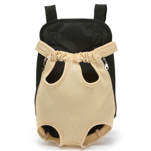 Mochila transportadora para mascotas, ajustable, frontal, para gatos y perros, ideal para viajes, senderismo, camping, perros pequeños y medianos.