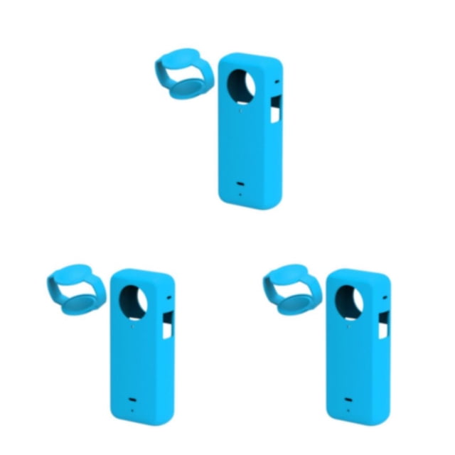 Funda de silicona Methold Ligera para cámara Insta 360 X3 Azul