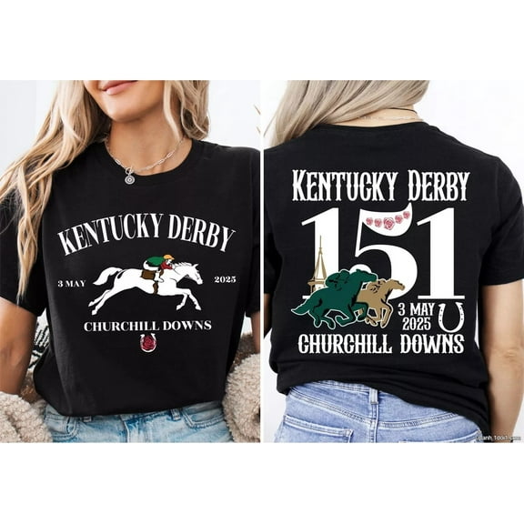 Kentucky Derby 2025 T Shirt Unisex, 151st Run For the Roses, Horse Racing Lover