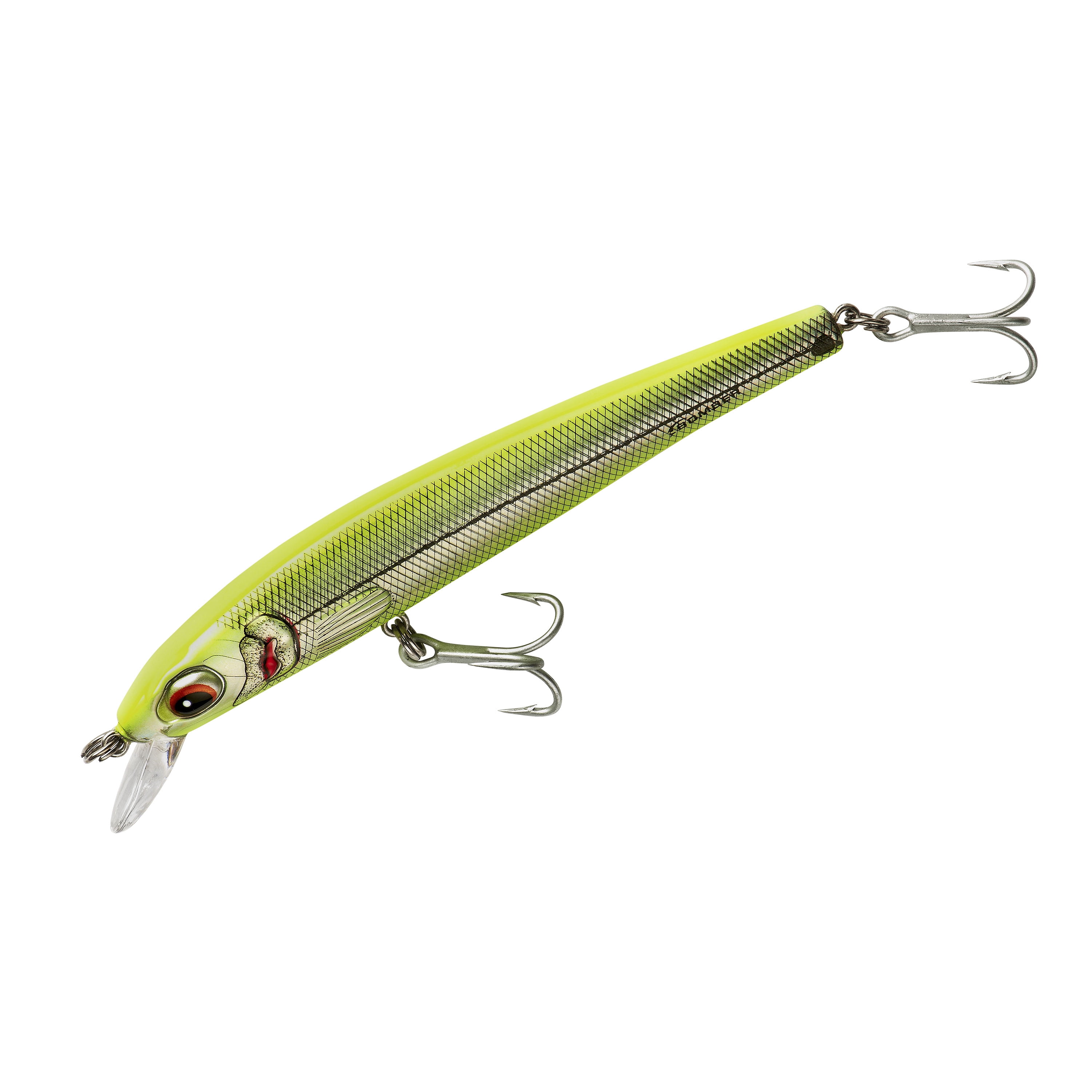 Bomber Long Shot Minnow Crankbait 5" Chartreuse Herring 3/4 oz.