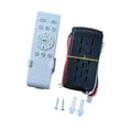 thumbnail image 4 of Juego de control remoto para luz de ventilador de techo, control remoto inalámbrico y receptor, motor de amplio voltaje de 50 W, universal para club, 4 of 8