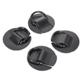 thumbnail image 2 of 2x4x D Anillos Parche PVC Cubierta Accesorios Cordón Hebillas Para Barco Bote Tabla De Surf Negro, 2 of 8