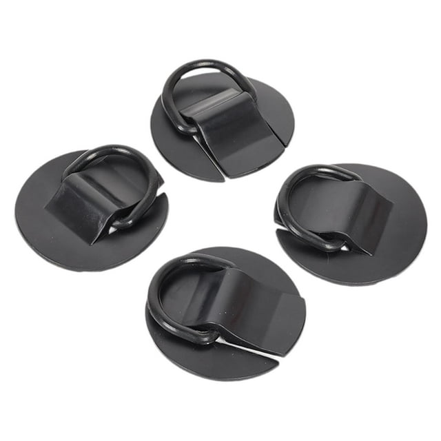 Almencla 4 Pcs Pièces de Kayak D E S PVC Boucle Fixe pour Kayak Rafting Dérive Noir