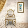 thumbnail image 3 of Greene, Taylor 8x14 Gold Ornate Wood Framed with Double Matting Museum Art Print Titled - Blue Floral Panel I, 3 of 4
