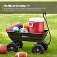 thumbnail image 7 of Gorilla Carts 4 Cu Ft Poly Garden Dump Cart with Quick-Release, 600 lb Capacity, Black, 7 of 7