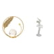thumbnail image 1 of Escultura De Bailarina Con Bola De Cristal, Figura Metálica, Adorno De Escritorio, Estatua, Soporte, Arte Moderno De Bailarina Para Pasillo, Chimenea, Dormitorio, Sala De Estar, Oficina, Entrada, 1 of 8