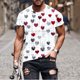 thumbnail image 2 of Mens Casual Shorts Día de San Valentín Santa Claus Impresión Digital Pullover Fitness Deportes Top, Poliéster para el Uso Diario, 2 of 9