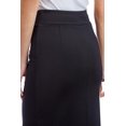 thumbnail image 3 of Fishers Finery Women's Ecofabric Ponte Stretch Below Knee Pencil Skirt; Pull On Midi Business Casual Wear (Black, L), 3 of 6