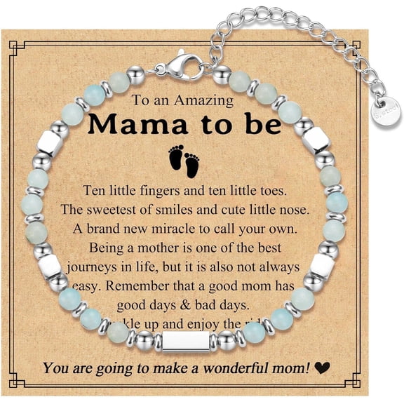 Mothers Day Gifts for Mom Aunt New Mom to Be Bonus Mom Mother in Law, Tiny Stone Bracelets Birthday Christmas Jewelry Presents for Women