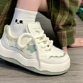 thumbnail image 3 of CHICVOMEY Platform Sneakers for Women Trendy Chunky Retro Y2K Walking Shoes Cute Casual Fashion Soft Comfort Thick Sole Outdoor Travel Shoes for Girls, 3 of 5