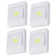 thumbnail image 1 of 4pcs COB Light LED Wall Light Room Shed Light Cabinet Light for Home (White Without Battery) (Random Style), 1 of 3