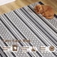 thumbnail image 3 of Alfombra Runner Jinchan con forma de panal geométrico marroquí, 60 x 240 cm, color negro, 3 of 8