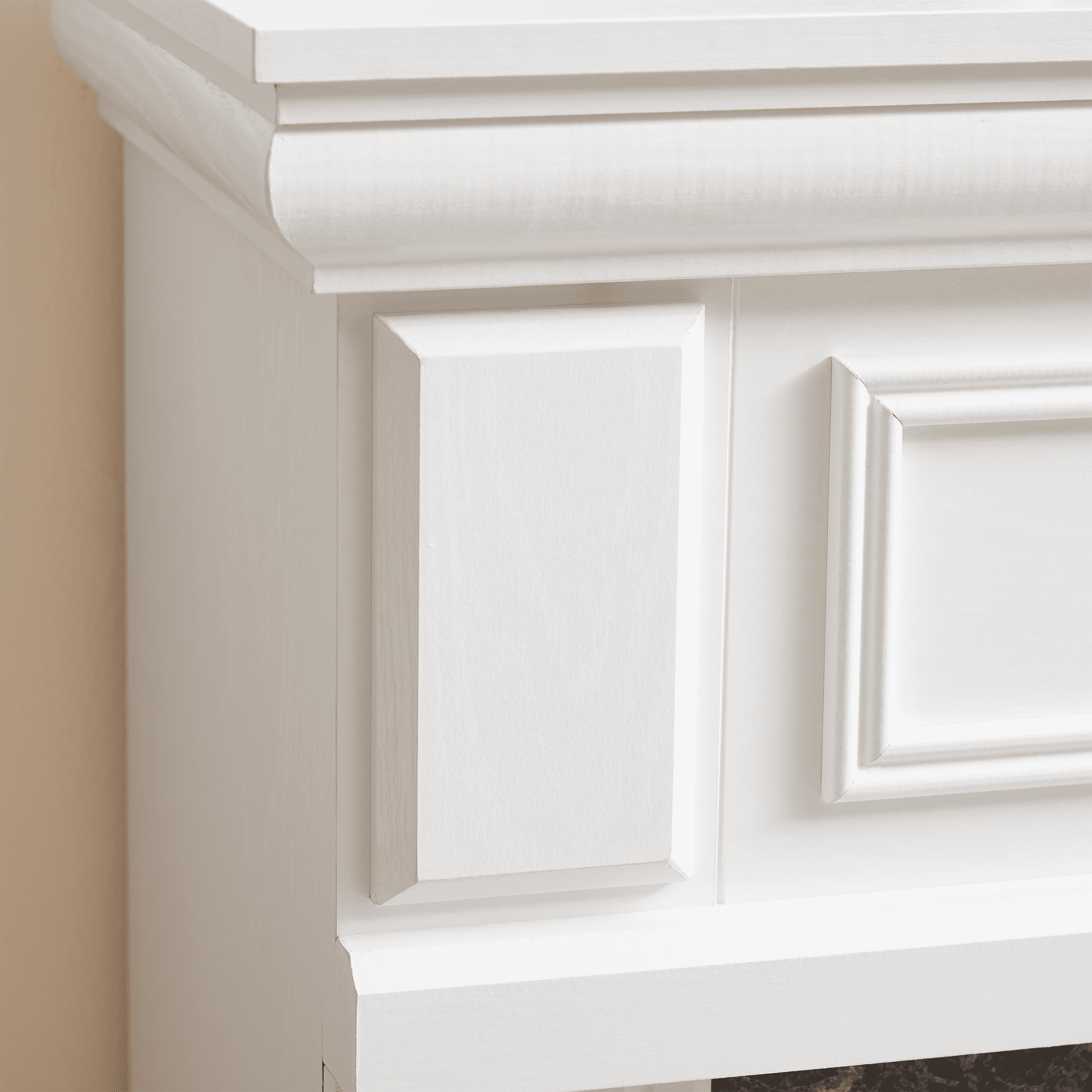 PAPROOS 41” Electric Fireplace with Mantel, Freestanding Electric Fireplace Heater with Remote Control, Adjustable Flame, Timer, Wooden Surround with Fireplace Insert for Living Room, 1400W, White