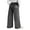 Gray, variant on Girls Baggy Fit Bow Embroidered Jeans Wide Leg High Elastic Waisted Straight Pants Y2K Tween Skater Streetwear
