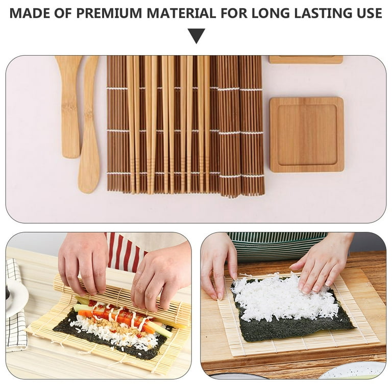 BESTONZON 1 Set Sushi Maker Kit Bamboo Sushi Kit Sushi Making Tools for  Home DIY Sushi