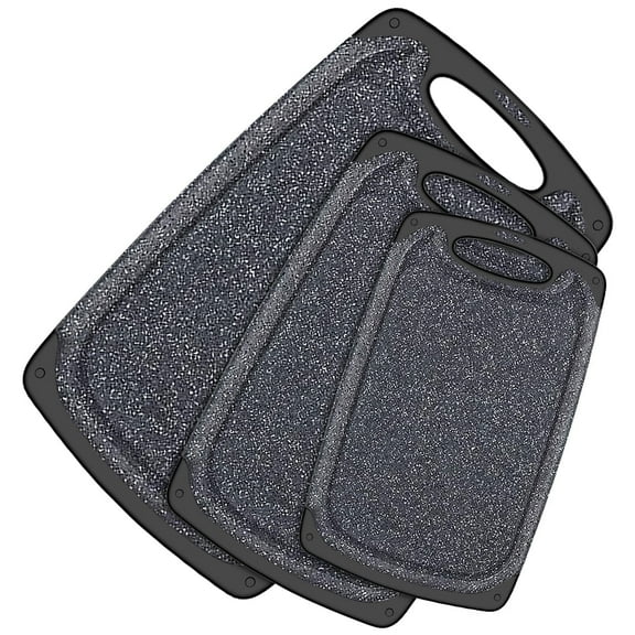 KIMIUP Kitchen Cutting Board (Set of 3),Professional Chopping Boards Sets,Dishwasher Safe Cutting Boards With Juice Grooves & Carrying Handle & No BPA