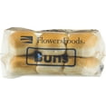Flowers Foot Long Hot Dog Buns, 6 ct, 15 oz