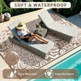 thumbnail image 3 of MJIAexp 8'x10' Brown Outdoor Rug Patio Rug Waterproof RV Outdoor Rug Camping Rugs Reversible Plastic Straw Rug Large Outdoor Mat for Camping, Balcony Apartment, Patio, Porch, Picnic, Beach, 3 of 8