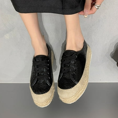 

Kayannuo Fall Shoes for Women Clearance Loafers Women Shoes Women s Sequin Shoes Closed Toe Comfortable Lace Up Shoes For Walking Shoes