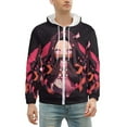 thumbnail image 2 of Demon Slayer Zip Up Hoodies Unisex Realistic 3D Print Sweatshirt Long Sleeve Hooded Jacket Coat S, 2 of 8
