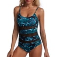 thumbnail image 1 of Maillot de Bain pour Femmes, Grande Taille, Tendance, en Maille, Imprimé, Mode, Découpe, Ajourée, 1 of 6