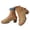 Khaki, variant on Block Heel Sandals for Women 2026 Summer Trendy Pu Leather Open Toe Slingback Heeled Dressy Sandals