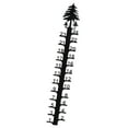 thumbnail image 2 of 24-Inch Outdoor Snow Gauge with Christmas Tree Top - Easy to Read & Decorative!, 2 of 6